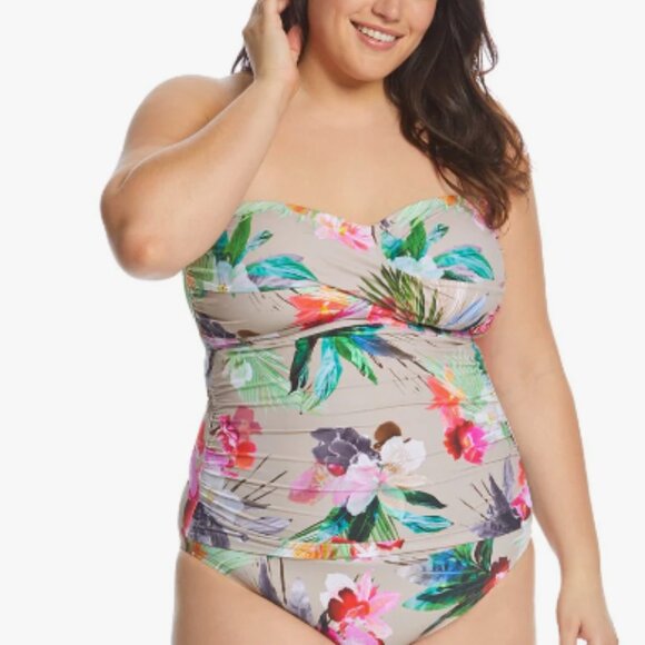 NWOT La Blanca Beyond the Jungle Swimsuit  size 22W - Picture 3 of 4